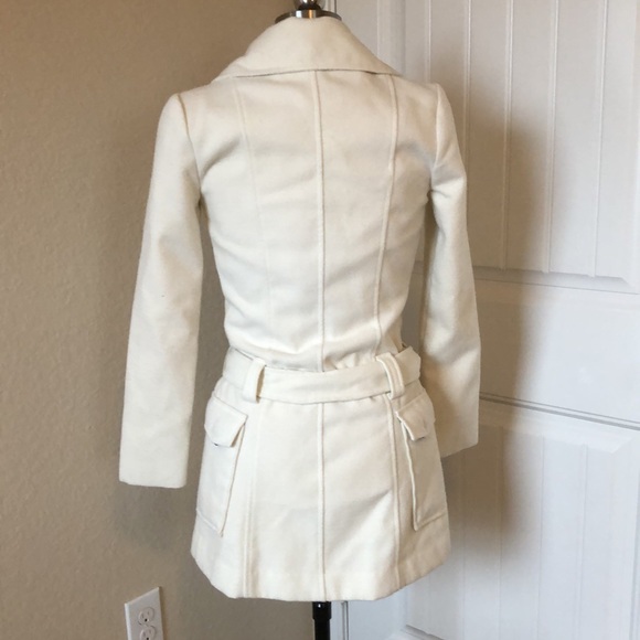 Double breasted white coat size xs fitted - Picture 6 of 11